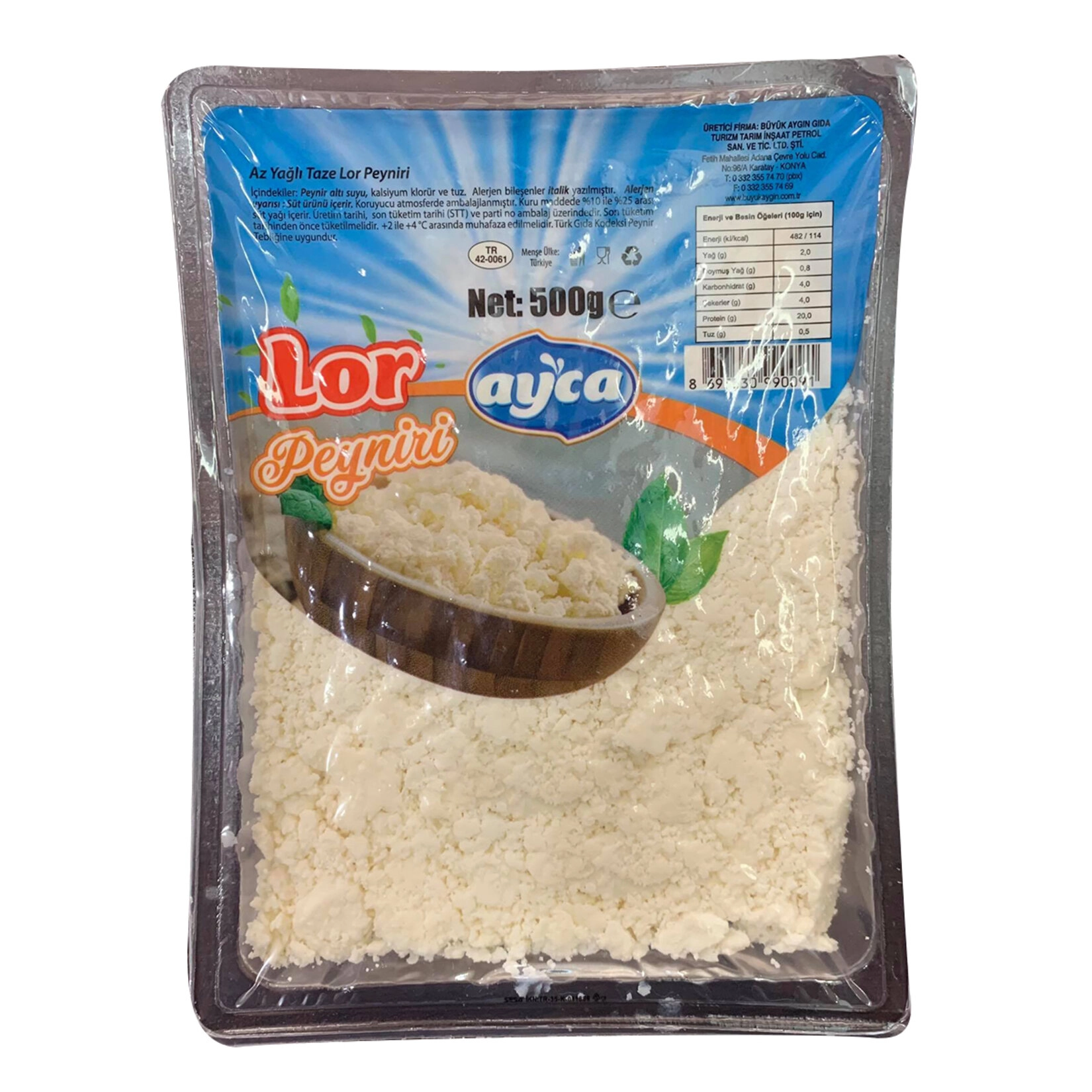 AYCA 500 GR. LOR PEYNİRİ