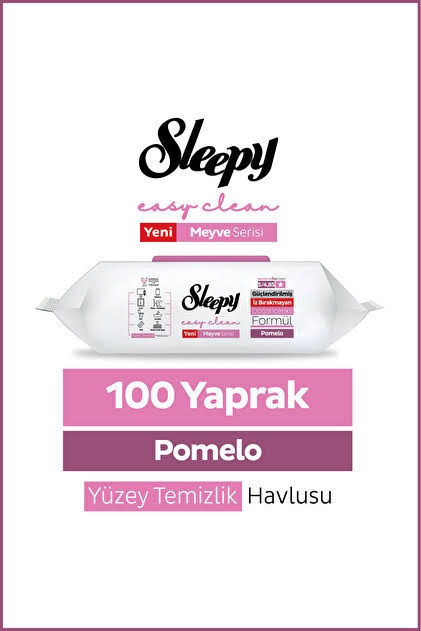SLEEPY YÜZEY TEMİZLİK HAVLUSU 100 LÜ POMELO (12)