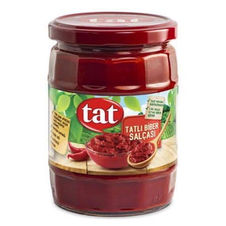 TAT CAM BİBER SALÇASI 550 GR TATLI(12)