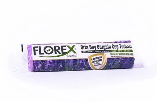 FLODEX BÜZGÜLÜ ÇÖP TORBASI LAVANTA KOKULU BÜYÜK BOY 25*120