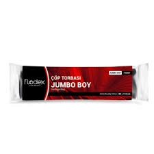 FLODEX ÇÖP TORBASI JUMBO BOY SİYAH 7Lİ (210 GR ) 20*120