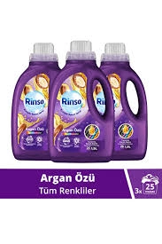 RİNSO SIVI DETERJAN 3LT (6) Argan Özü (Tüm Renkler / Komple Bakım )