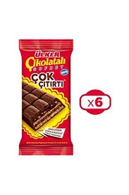 ÜLKER ÇİKOLATALI GOFRET TABLET 100 GR. (6)