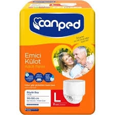 CANPED KİLOTLU HASTA BEZİ (L BOY) TURUNCU (8)