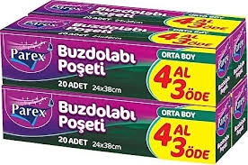 PAREX BUZDOLABI POŞETİ ORTA BOY 4 LÜ 