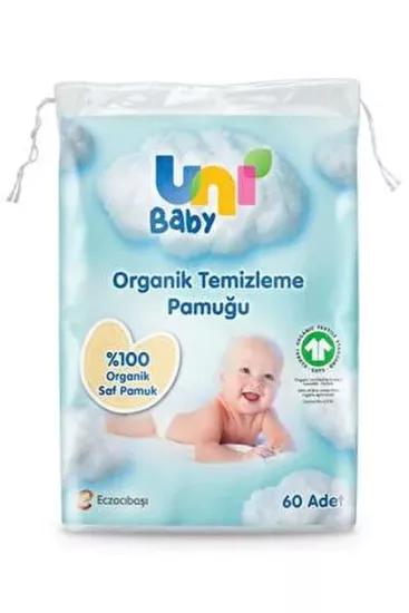 UNİ BAYB BEBEK TEMİZLEME PAMUĞU 60LI (30)
