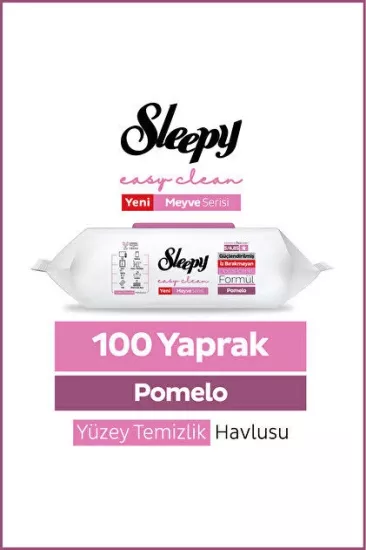 SLEEPY YÜZEY TEMİZLİK HAVLUSU 100 LÜ POMELO (12)