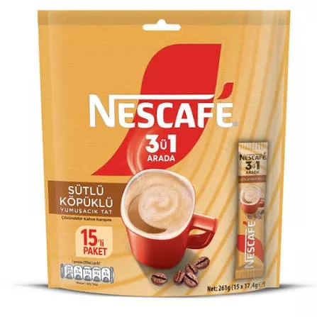 NESCAFE SÜTLÜ KÖPÜKLÜ 15LÜ(24)