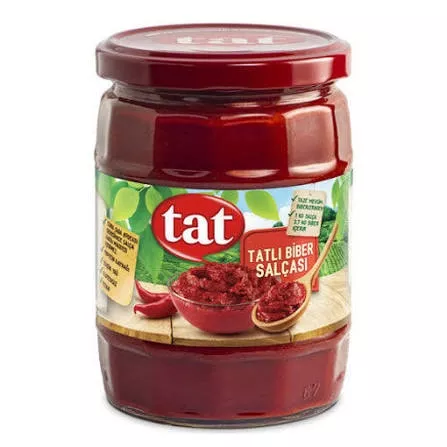 TAT CAM BİBER SALÇASI 550 GR TATLI(12)