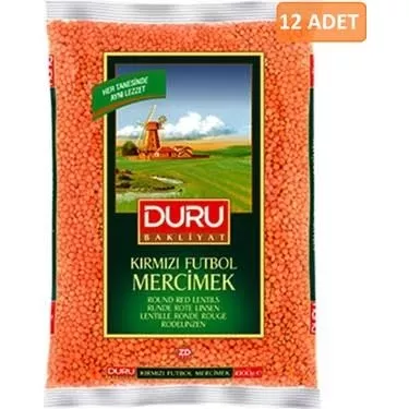 DURU KIRMIZI MERCİMEK 1000GR (12)