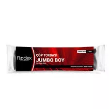  FLODEX ÇÖP TORBASI JUMBO BOY SİYAH 7Lİ (210 GR ) 20*120