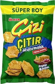 ÜLKER ÇİZİ ÇITIR PEYNİRLİ SOĞAN SÜPER 120 GR (10)