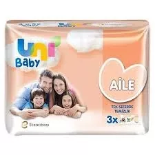 UNI BABY ISLAK HAVLU 52Lİ*3 