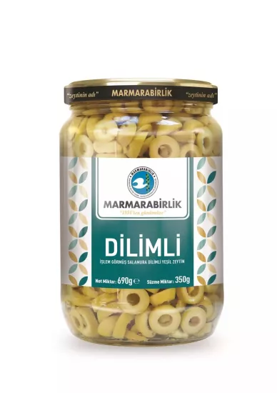 MARMARABİRLİK DİLİMLİ YEŞİL ZEYTİN 350 GR (6)