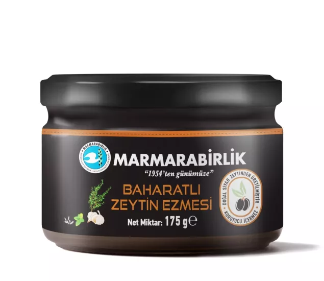 MARMARABİRLİK BAHARATLI ZEYTİN EZMESİ 175GR (12)