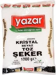YAZAR TOZ ŞEKER 2,5 KG(16) (NAKİT)